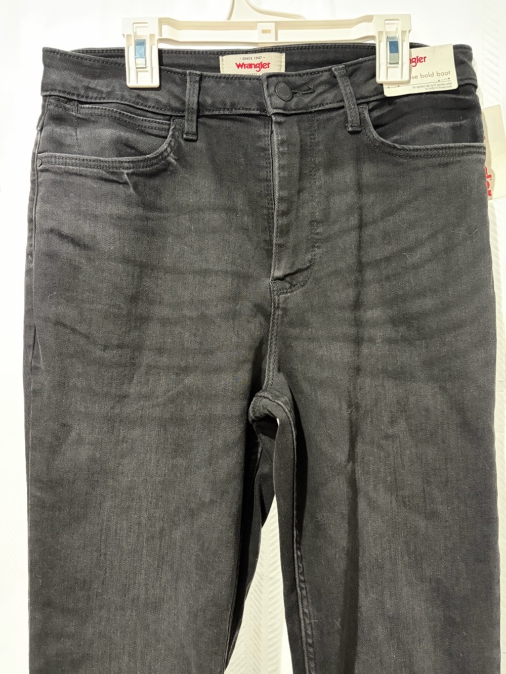 Wrangler women's black boot cut jeans